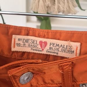 Diesel Shorts - Vintage Orange Satin High Waist shorts Diesel Shorts - Vintage Orange Satin High Waist shorts